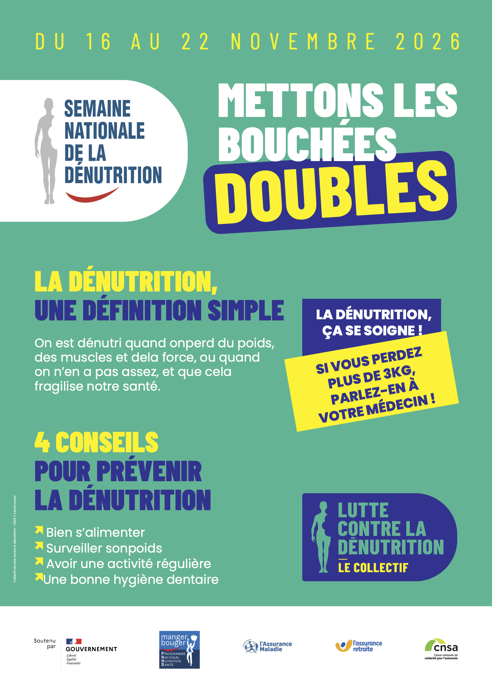 La Semaine nationale de la dénutrition 2026 ouvre ses inscriptions